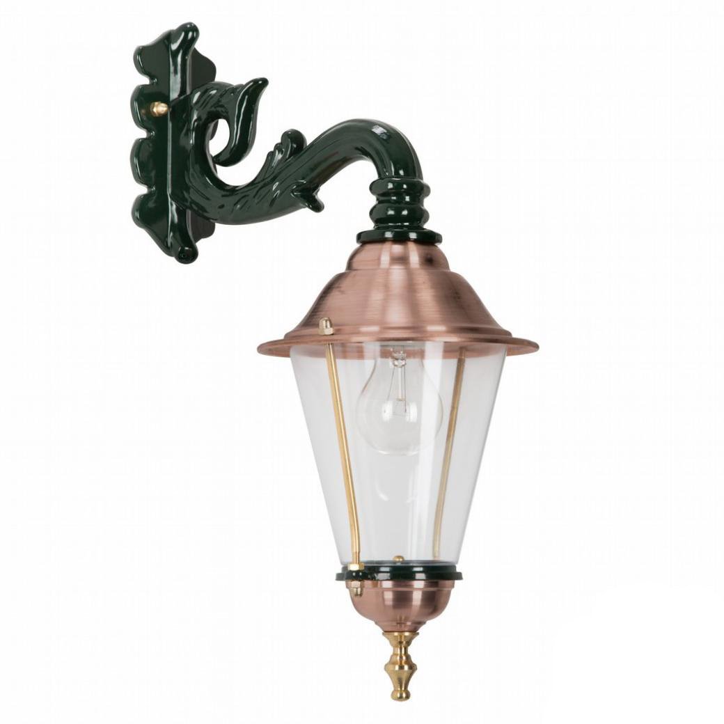 KS Verlichting Hangende wandlampHoorn nostalgie - groen - 1301