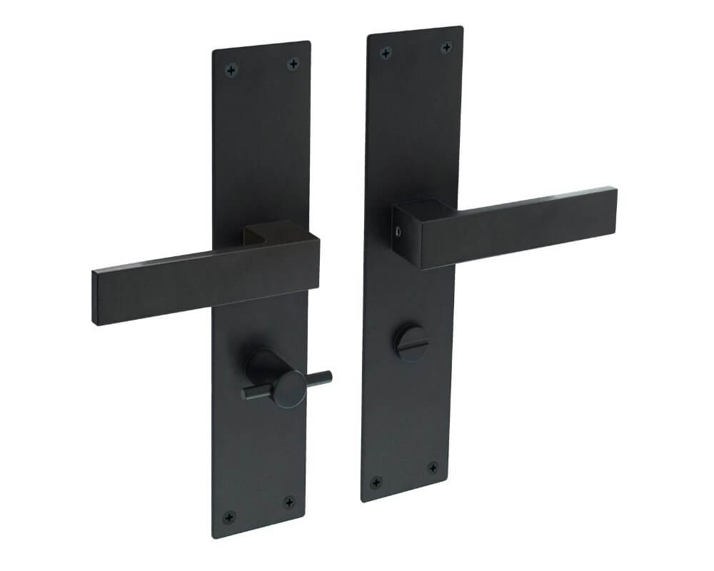 Intersteel Moderne deurklinkAmsterdam WC-sluiting 63/8 zwart - 0023.057165