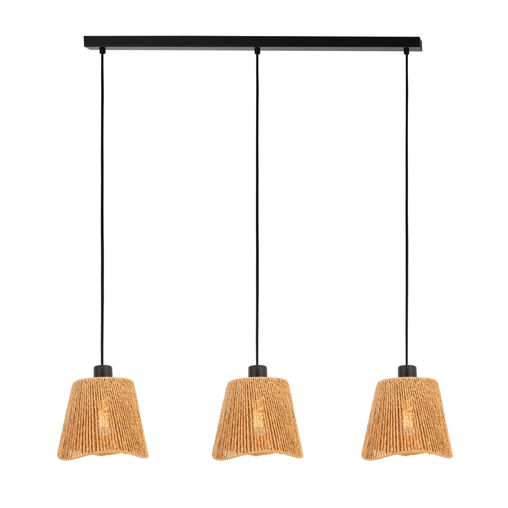 Eglo Touw hanglamp Lavister 3-lichts - Ø 21cm - 44073