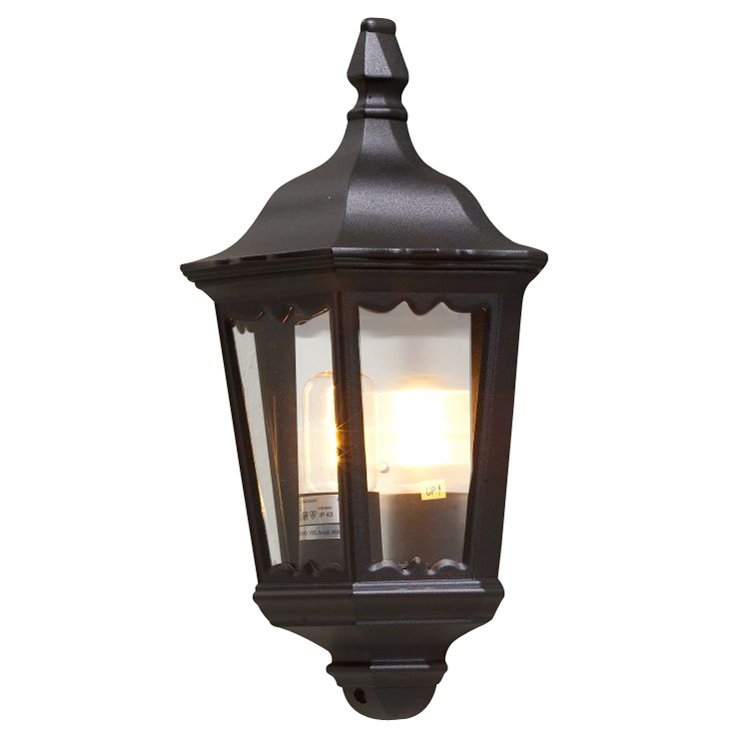 KonstSmide Klassieke muurlamp Firenze Flat zwart - 7229-750