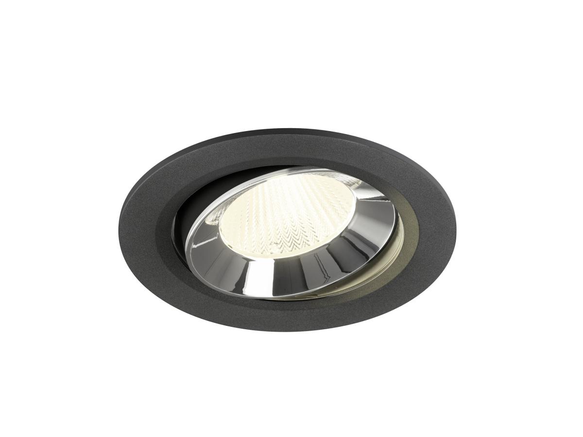 SLV InbouwspotNuminos Move L zwart/chroom 4000K - 40gr - 1009851