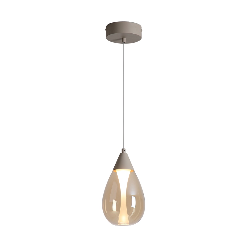 Design hanglamp Pear enkel zand bruin