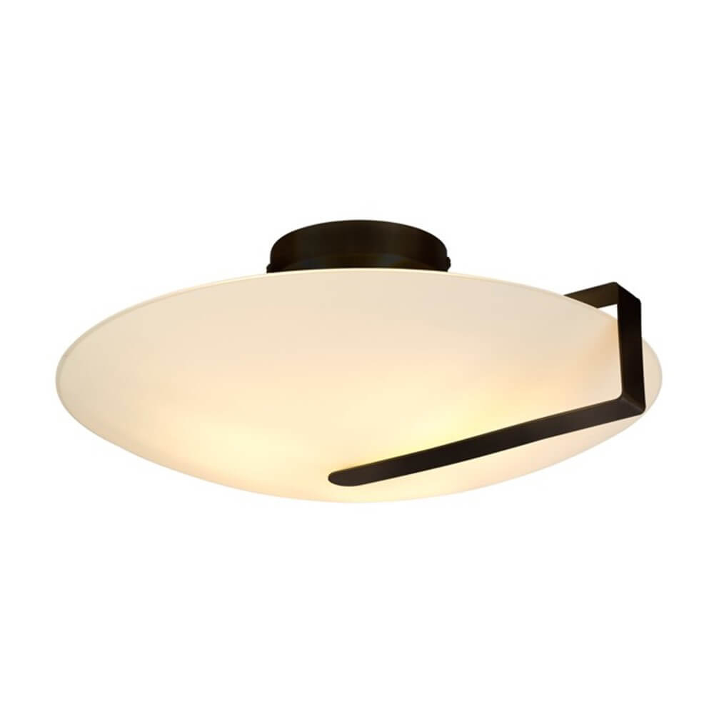 Searchlight PlafondlampSundial zwart - 73990-3BK
