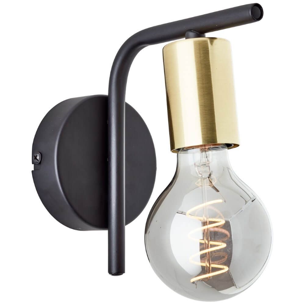 Brilliant Wandlamp Kerry zwart - 99840/72