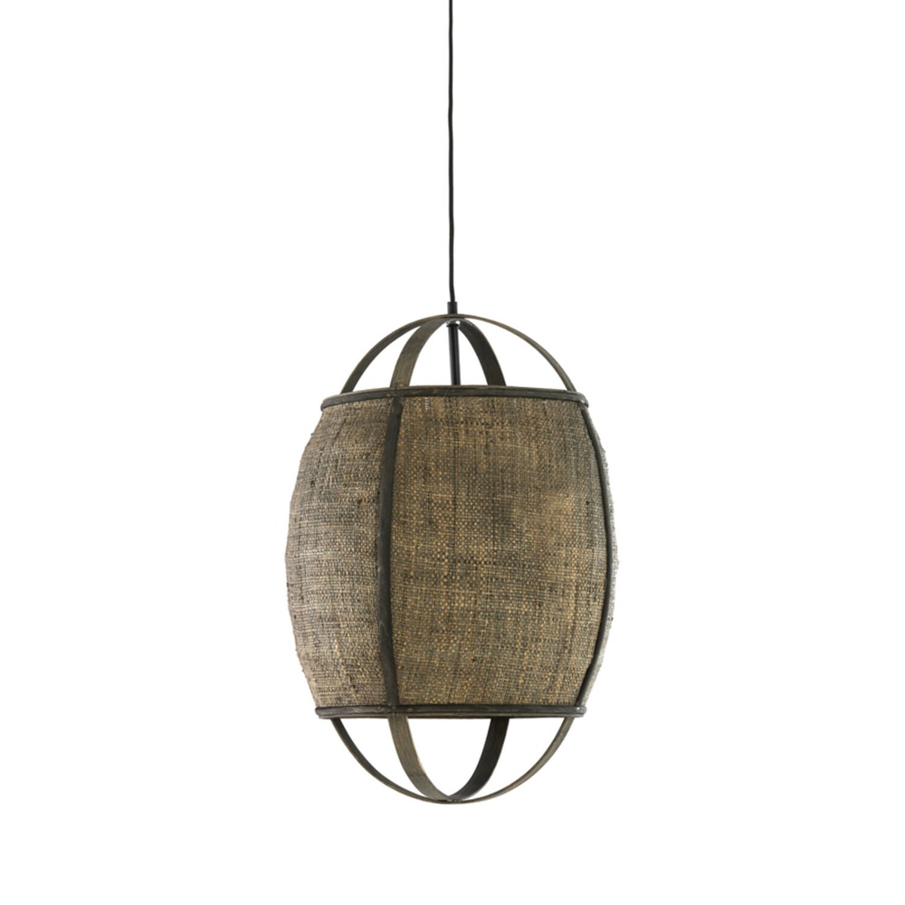 Light & Living Landelijke hanglamp Bozona bruin Ø 38,5cm - 2997483