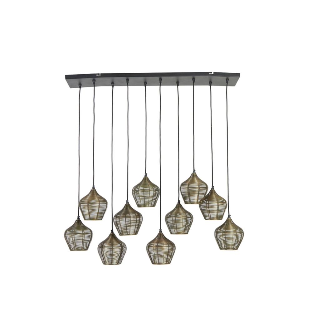 Light & Living Hanglamp Alvaro 10-lichts brons - 2956918