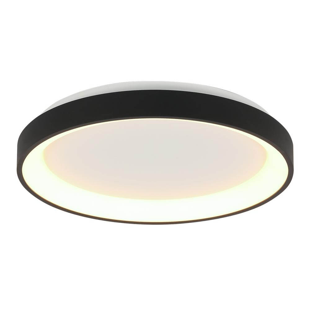 Steinhauer PlafondlampRinglede design zwart Ø 38cm - 3691ZW