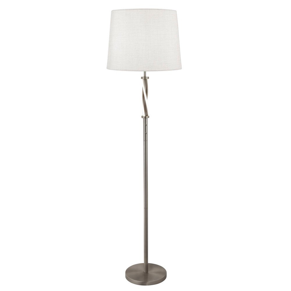 Searchlight Staande schemerlamp Vegas metaalgrijs met wit - EU7565SS