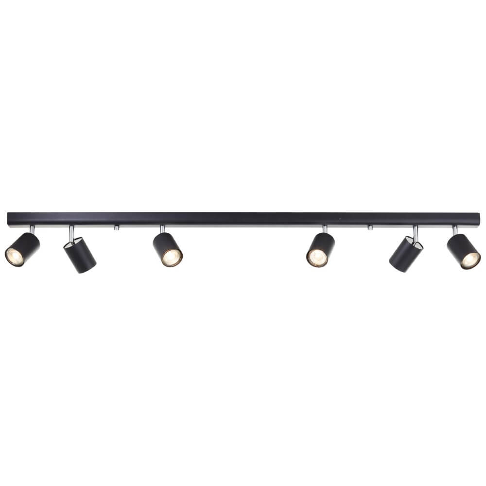 Brilliant 6-lichts plafondlampDifferent design zwart - 94416/06