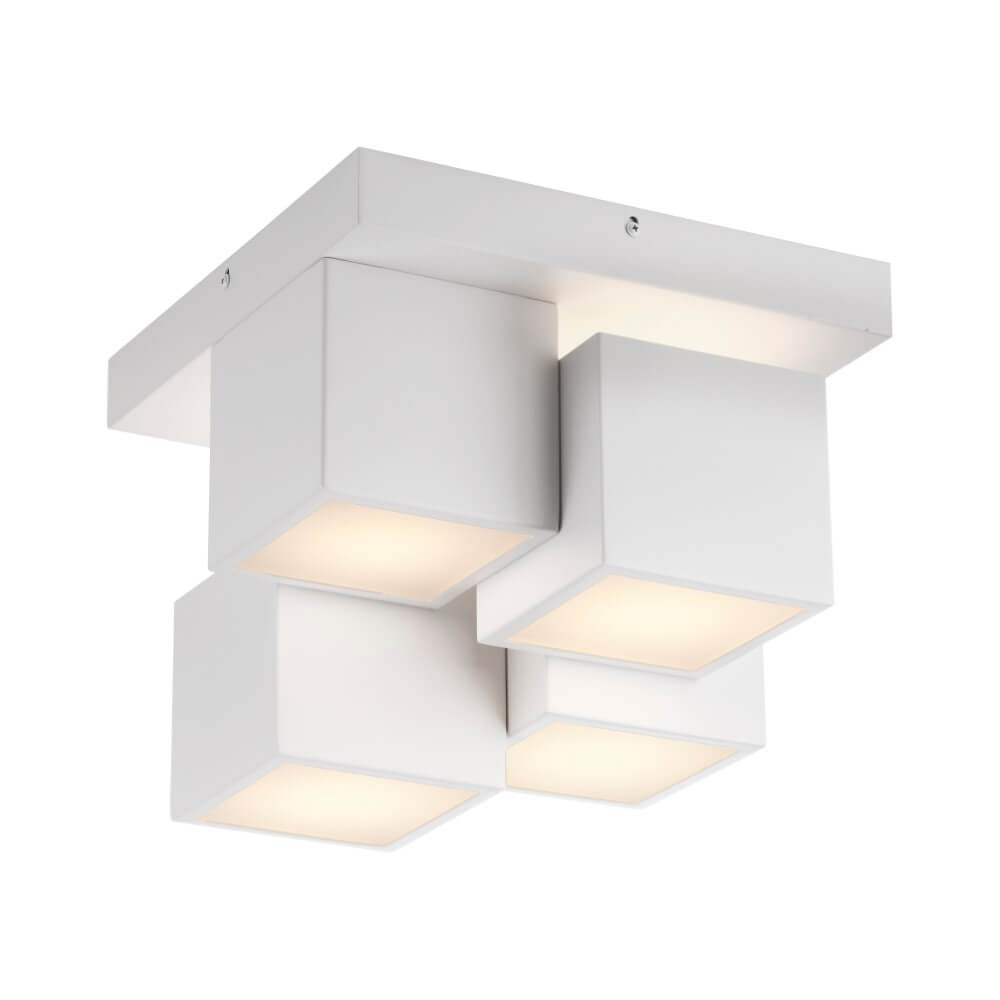 Just Light Witte plafondlampTetris wit - 14114-16