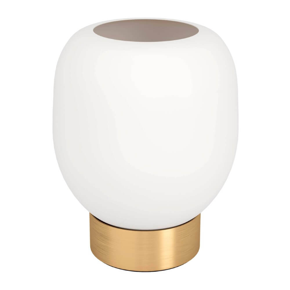 Eglo Gouden tafellamp Manzanares met wit glas - 900307