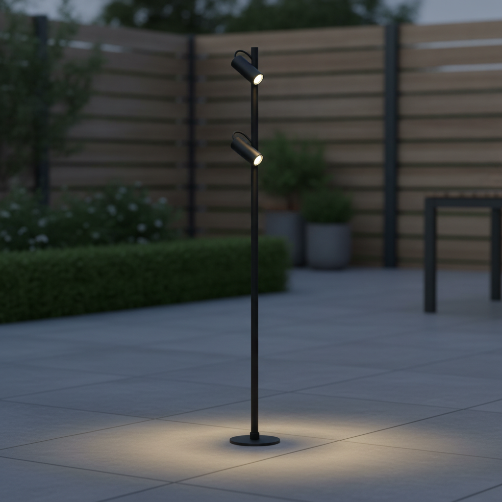 Lyora TuinlampDarma zwart dubbel - 9030117