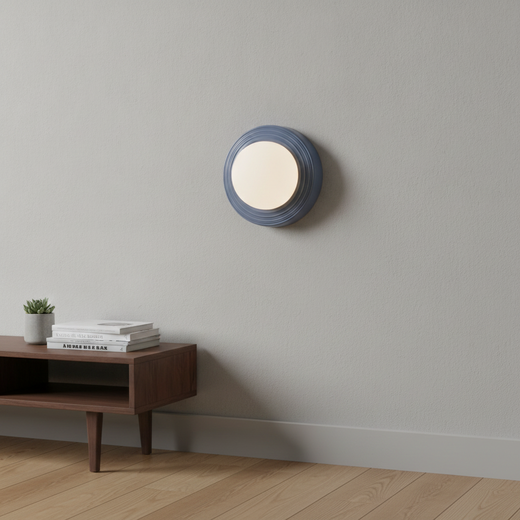 Lyora WandlampOrbique lichtblauw Ø 22cm - 9009209