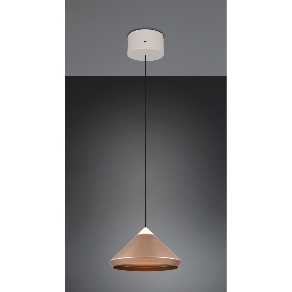 Trio Moderne hanglamp Laguna Ø 30cm koffie bruin - 336219165