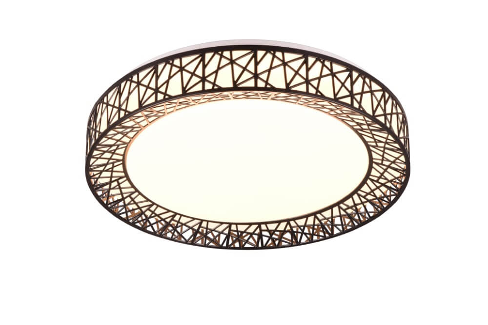 Trio Zwarte plafondlamp Cluster Ø 48cm - R67321102