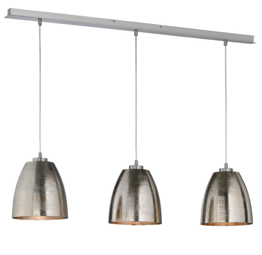 Fischer & Honsel 3-lichts hanglampCannes antiek nikkel - 60139 afbeelding