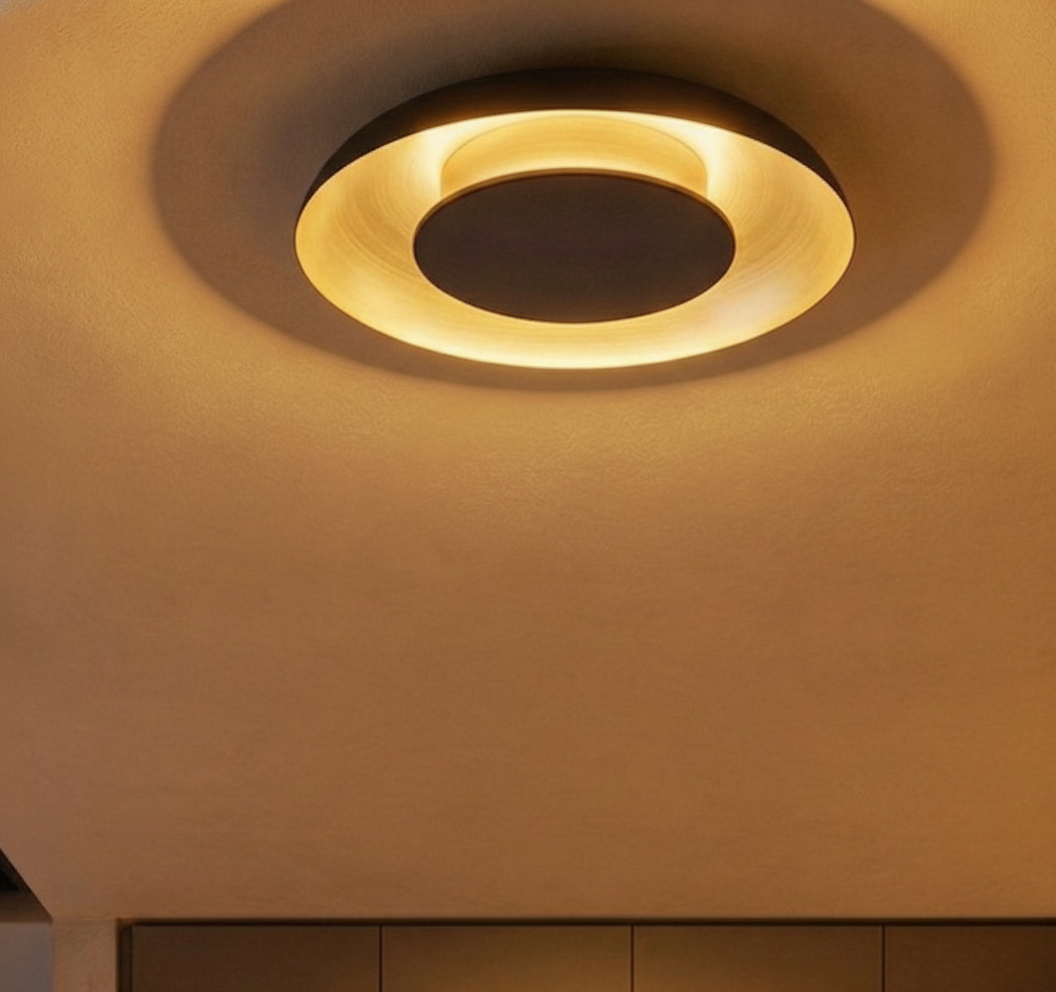 Lyora Design plafondlamp Epos Ø 60cm zwart met goud - 110922