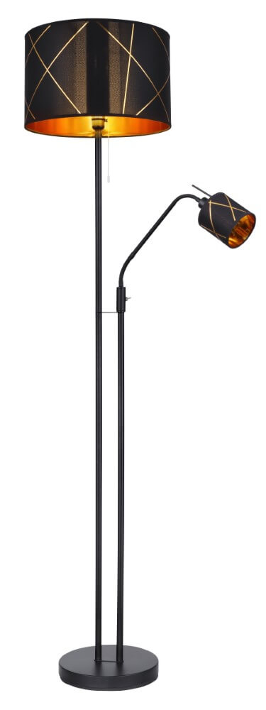 Globo Design staande lamp Bemmo met leeslamp - 15431S3