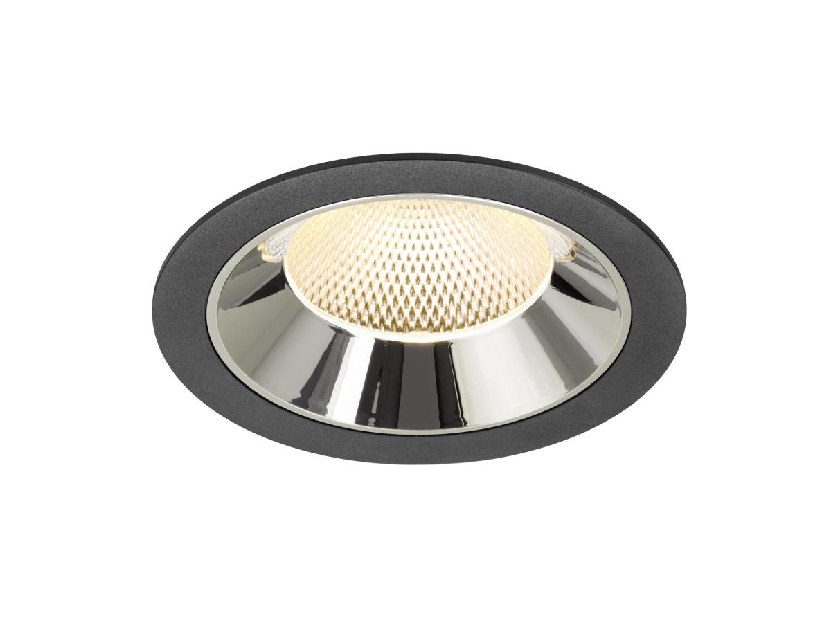 SLV InbouwspotNuminos XL zwart/chroom 3000K - 40gr - 1009941