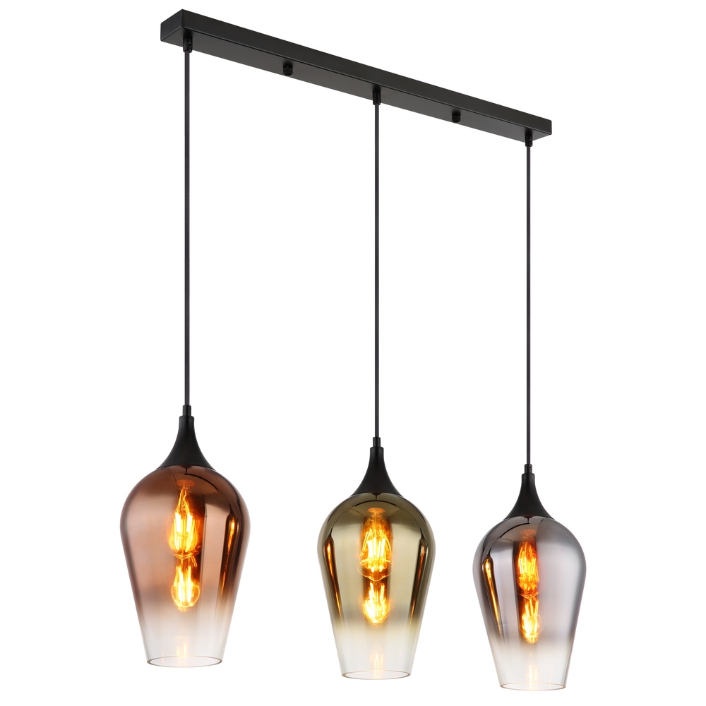 Globo 3-lichts hanglamp Lavus meerdere kleuren - 15552-3H