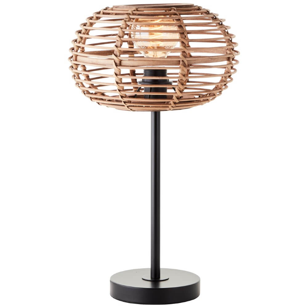 Brilliant Rotan schermerlamp Woodball - 94699/06