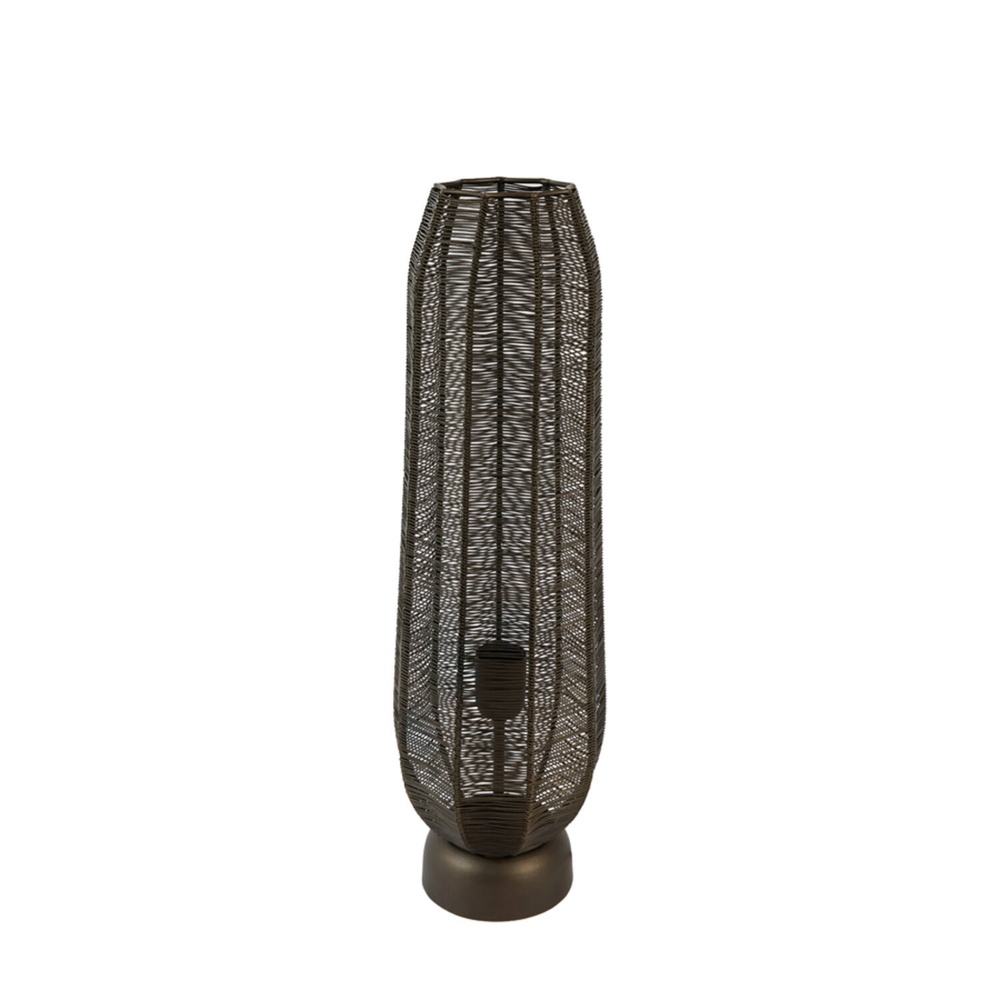 Light & Living Tafellamp Samret bruin 60cm - 1900764
