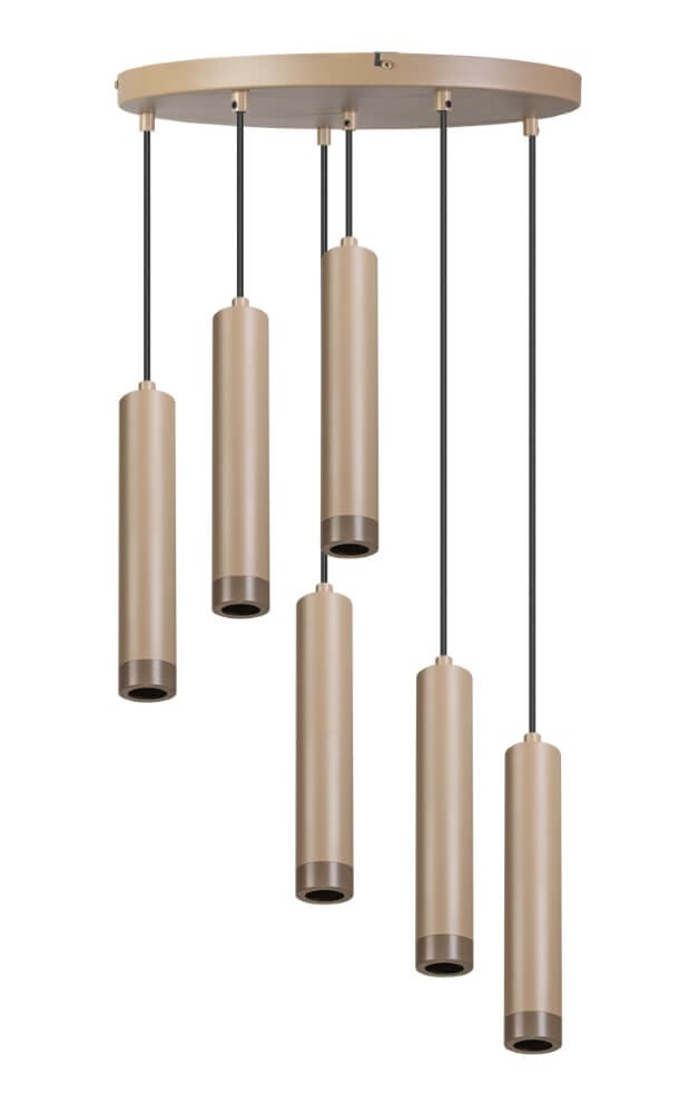 ETH Zandkleurige hanglamp Miller Sand 6-lichts - 05-HL4560-59