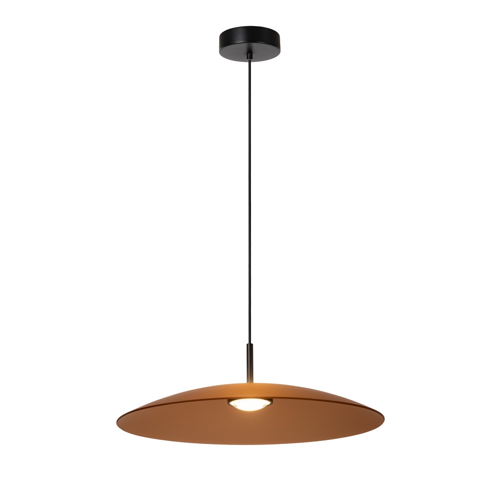 Premium by Lucide Strakke hanglampMenga Ø 60cm amber glas - 25417/12/62