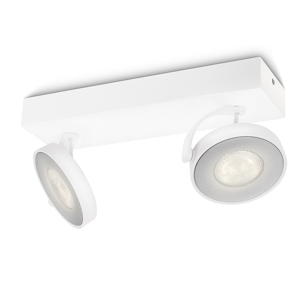 Philips Plafondspots Clockwork 2-lichts 2700K wit - 531723116