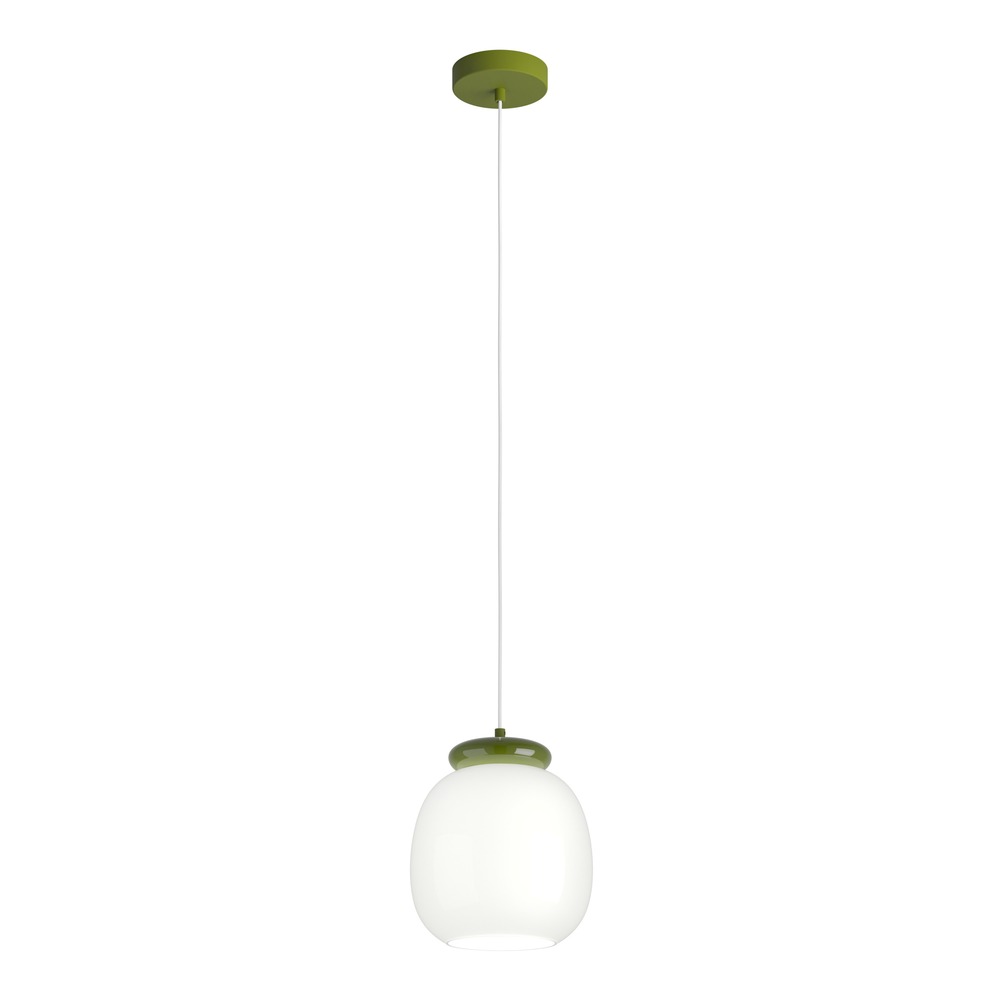 Design hanglamp Berardelli wit met groen Ø 23cm Eglo 9008606404919