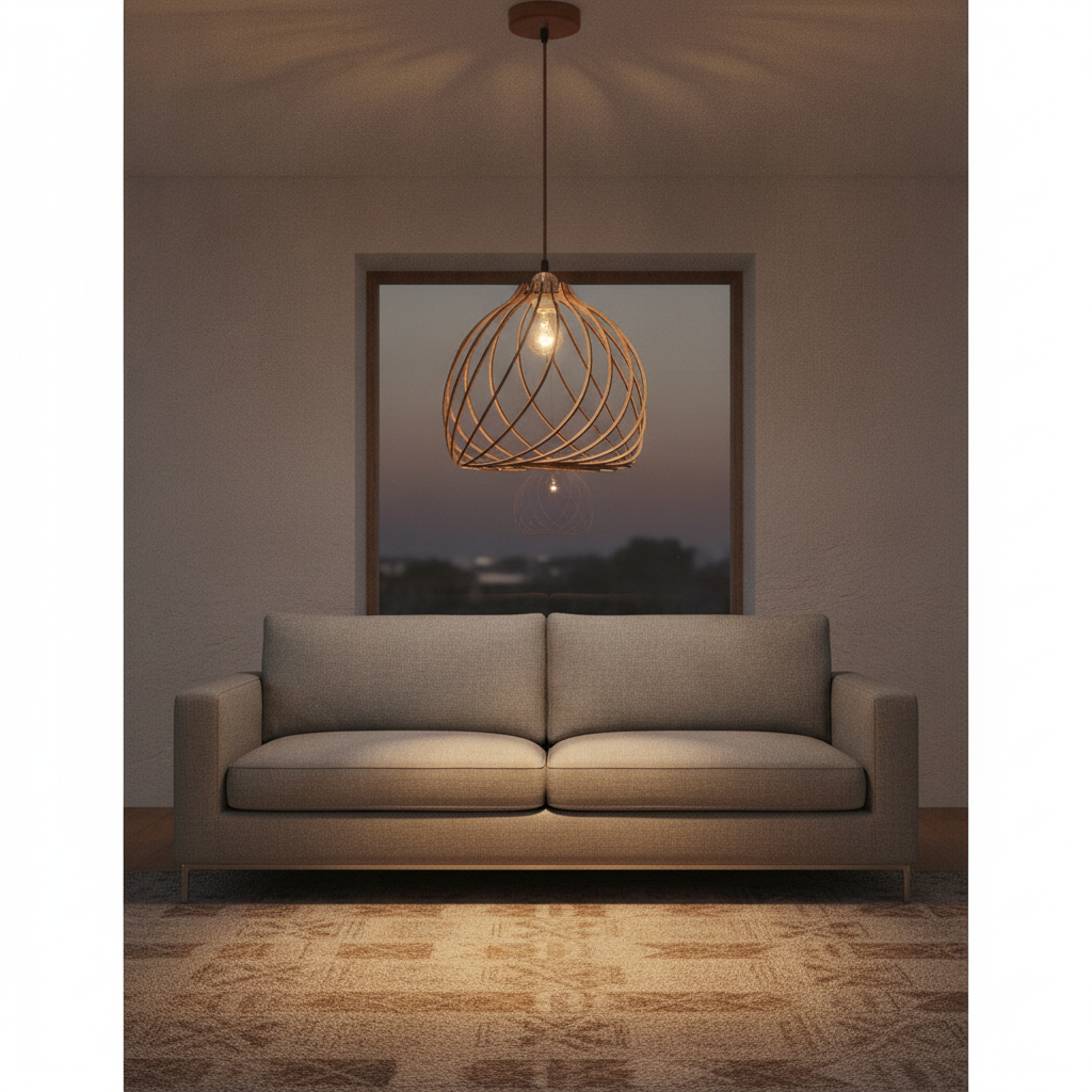 Lyora Houten hanglampAdana Ø 35cm - 9135061