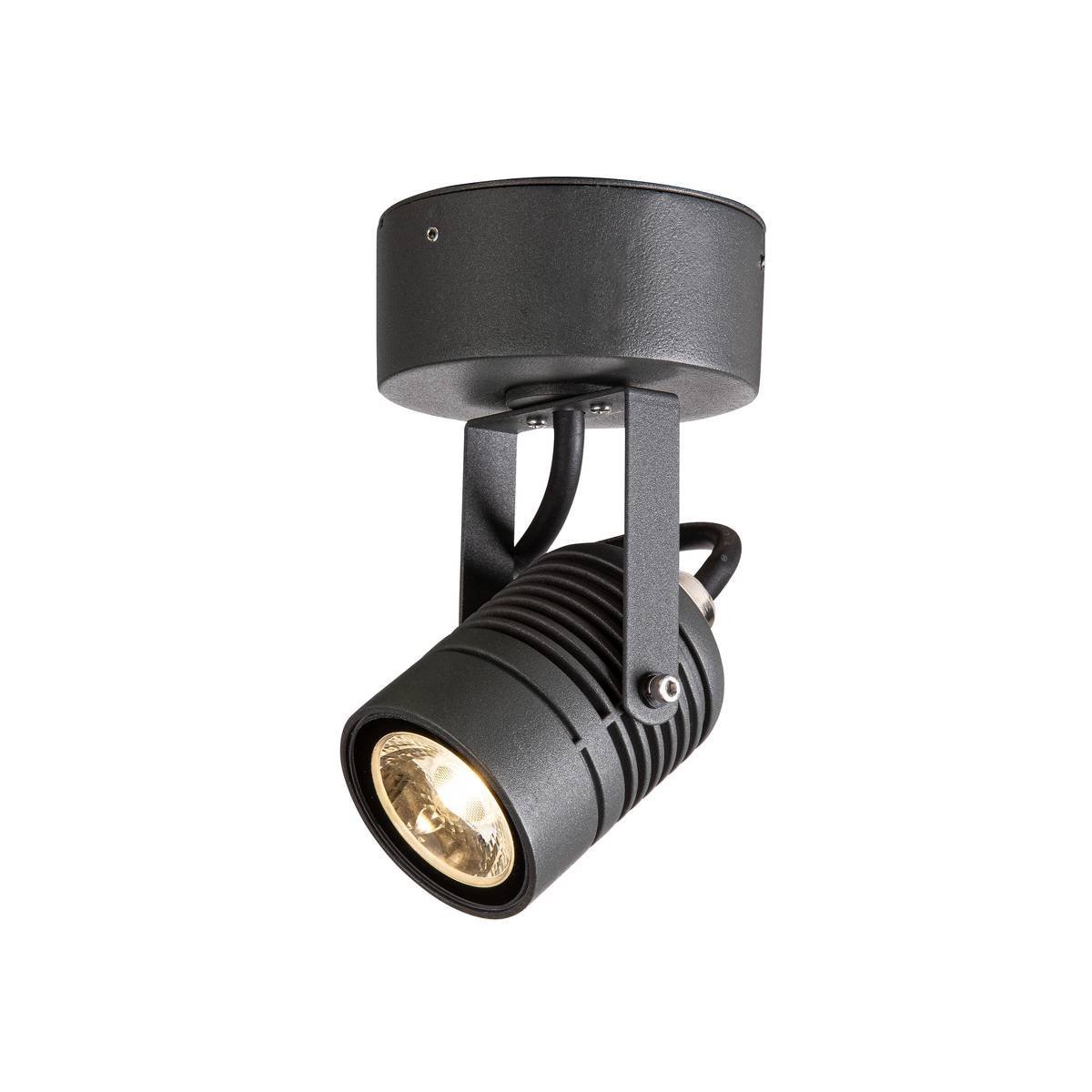 SLV RichtbareLed spot 6cm - 6w - 3000K antraciet - 1004649