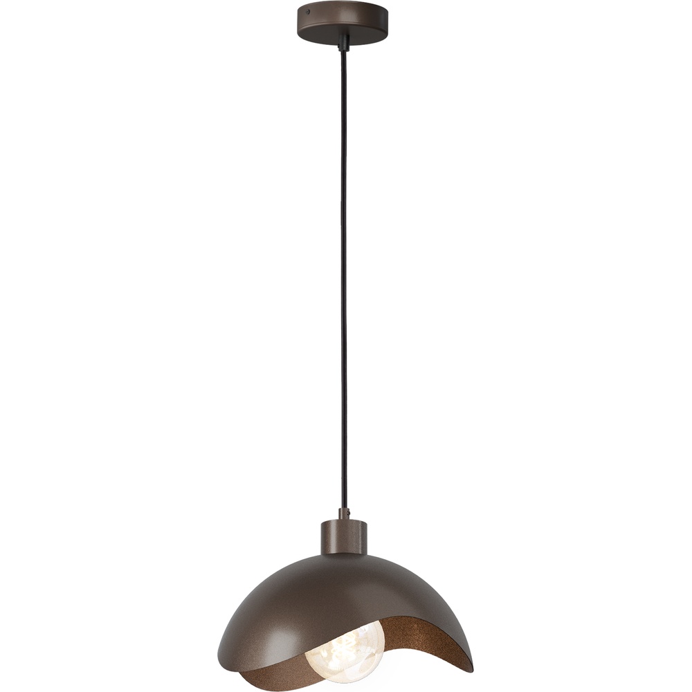 Masterlight Design hanglamp Volta Ø30cm - golvend - cacao - 2403-15-15