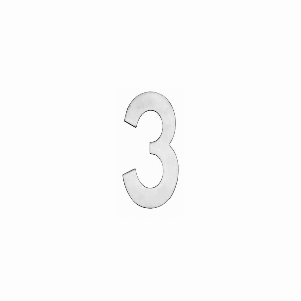 Intersteel Huisnummer 3Numbra 15cm RVS - 0035.402043