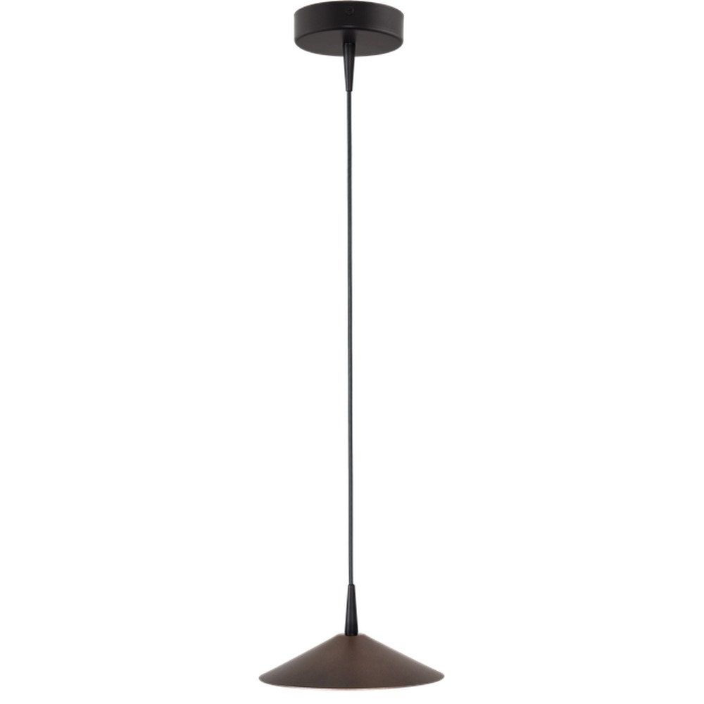 Masterlight Design hanglamp Ceppo zwart met cacao bruin Ø 18cm - 2150-05-15-18