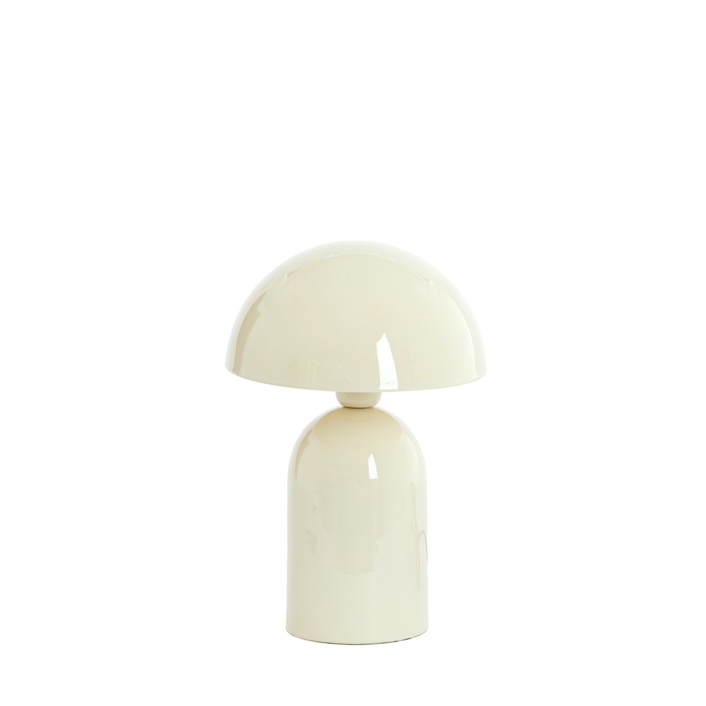 Light & Living Champignon tafellamp Tolima glans crème - Ø 23cm - 1894943