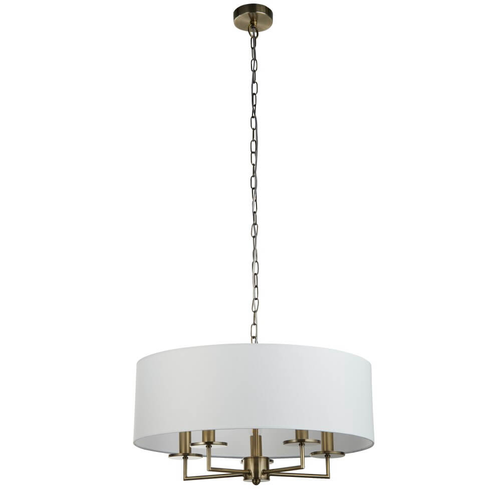 Searchlight Klassieke hanglamp Knightsbridge goud - 4785-5AB