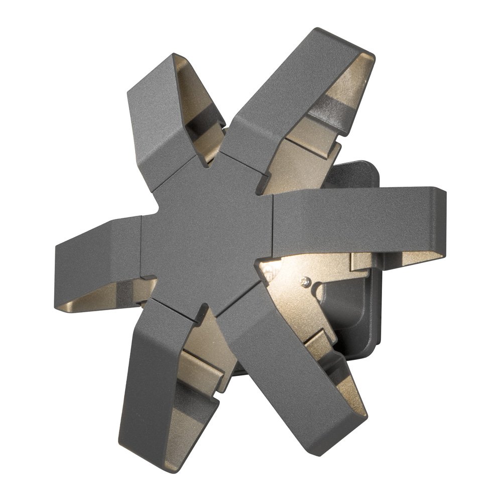 KonstSmide Ultra design buitenlamp Pescara Star 25cm antraciet - 7977-370