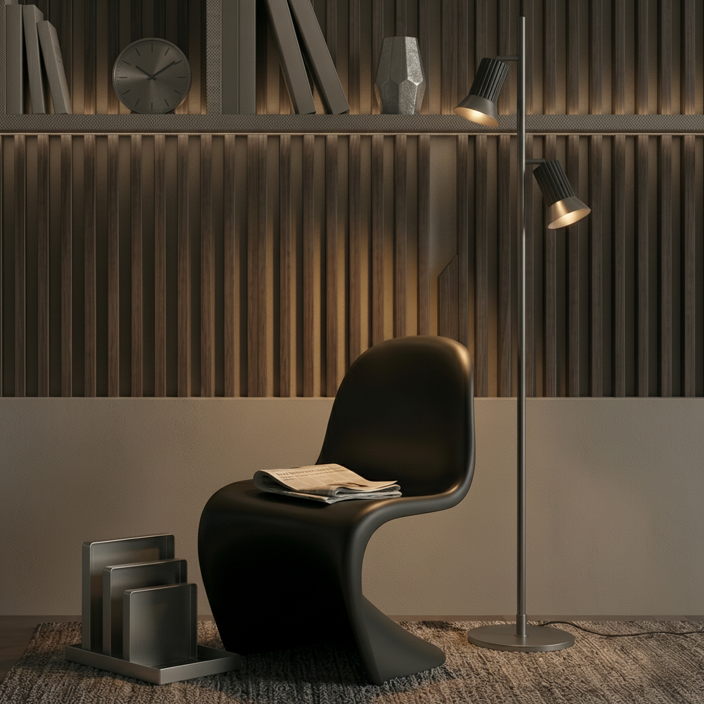 Lyora Design vloerlampLuvia zwart met brons - 9011451
