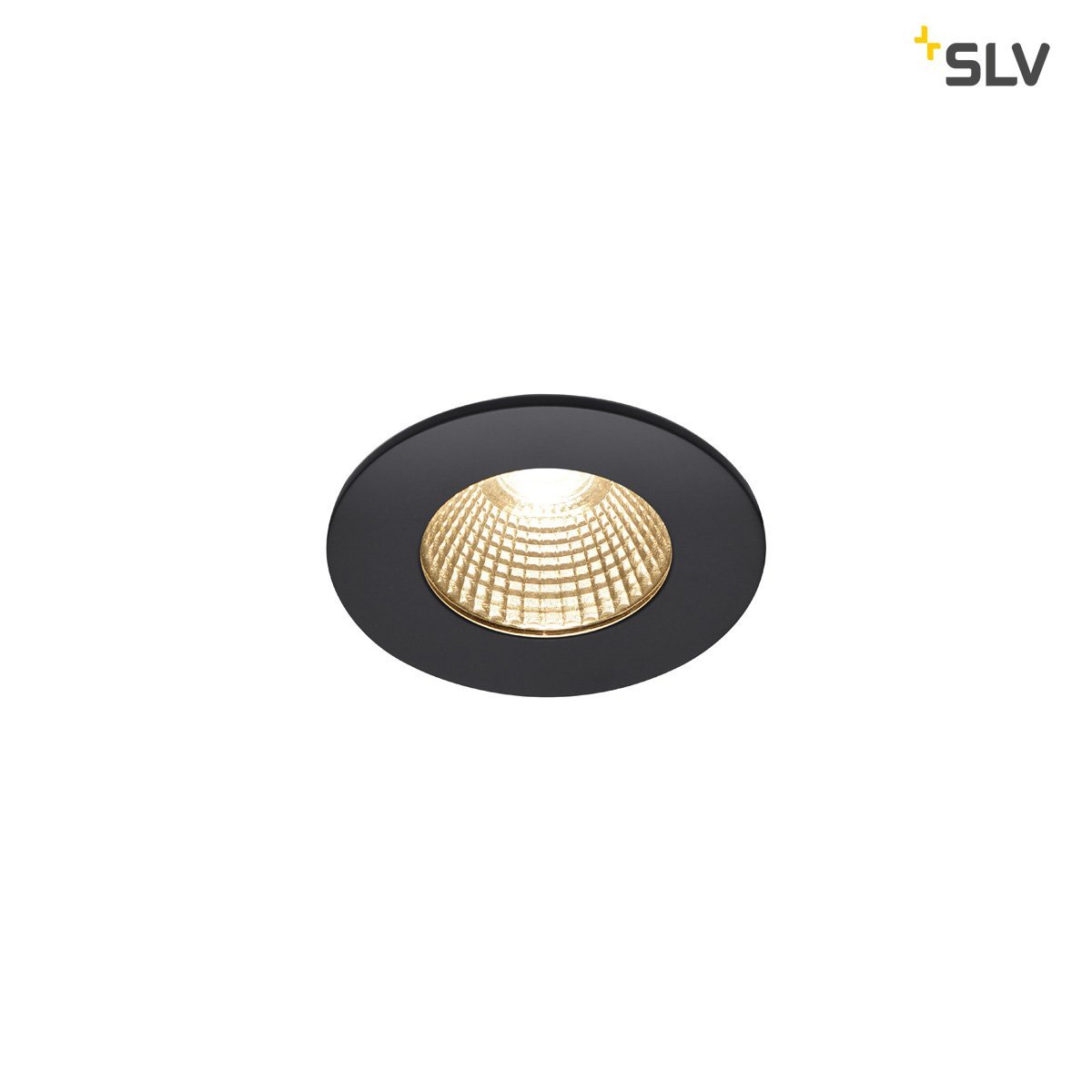 SLV Ronde inbouwspotPatta 8cm - 7,3w - 1800-3000K zwart - 1002098