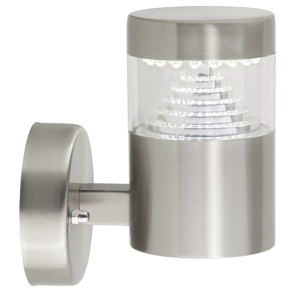 Brilliant WandlampAvon Straight 15cm RVS - G43481/82