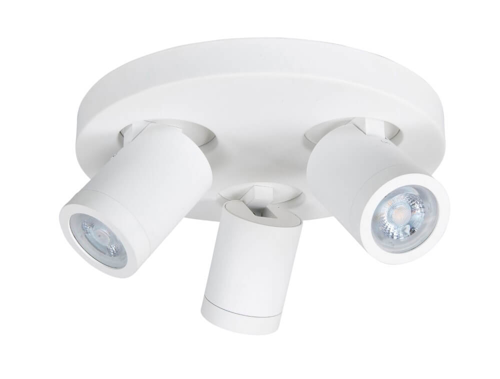 Highlight IP44 opbouwspotOliver 3-lichts mat wit - S7437.00
