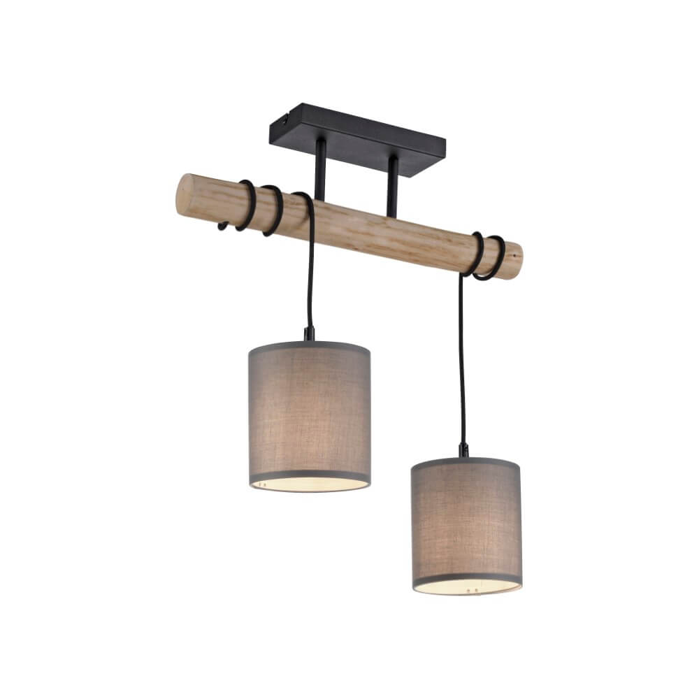 Just Light Landelijke plafondlampGreen Tribu taupe - 15782-29