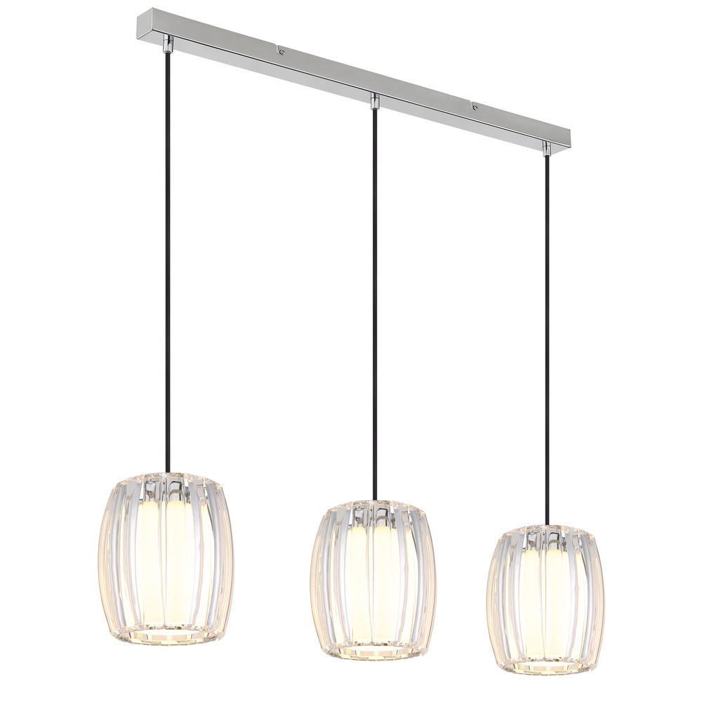 Globo 3-lichts hanglamp Maribel chroom recht - 1573-3H