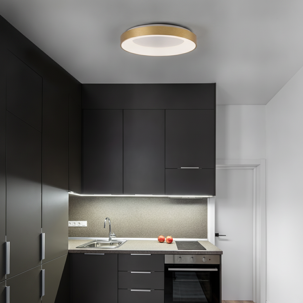 Lyora PlafondlampRando Thin goud Ø 60cm - 9353854