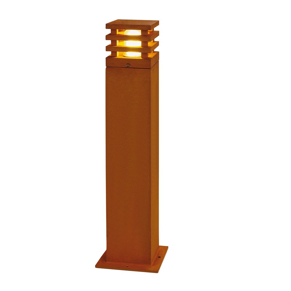SLV TerraslampRusty 70cm vierkant roestbruin - 233437