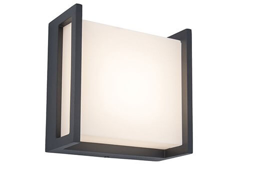 Lutec Moderne wandlampQubo antraciet - 5195401118