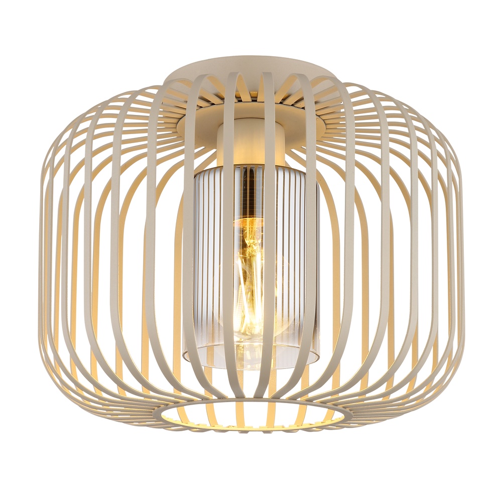 Globo Plafondlamp Alfred zand bruin - 15758D