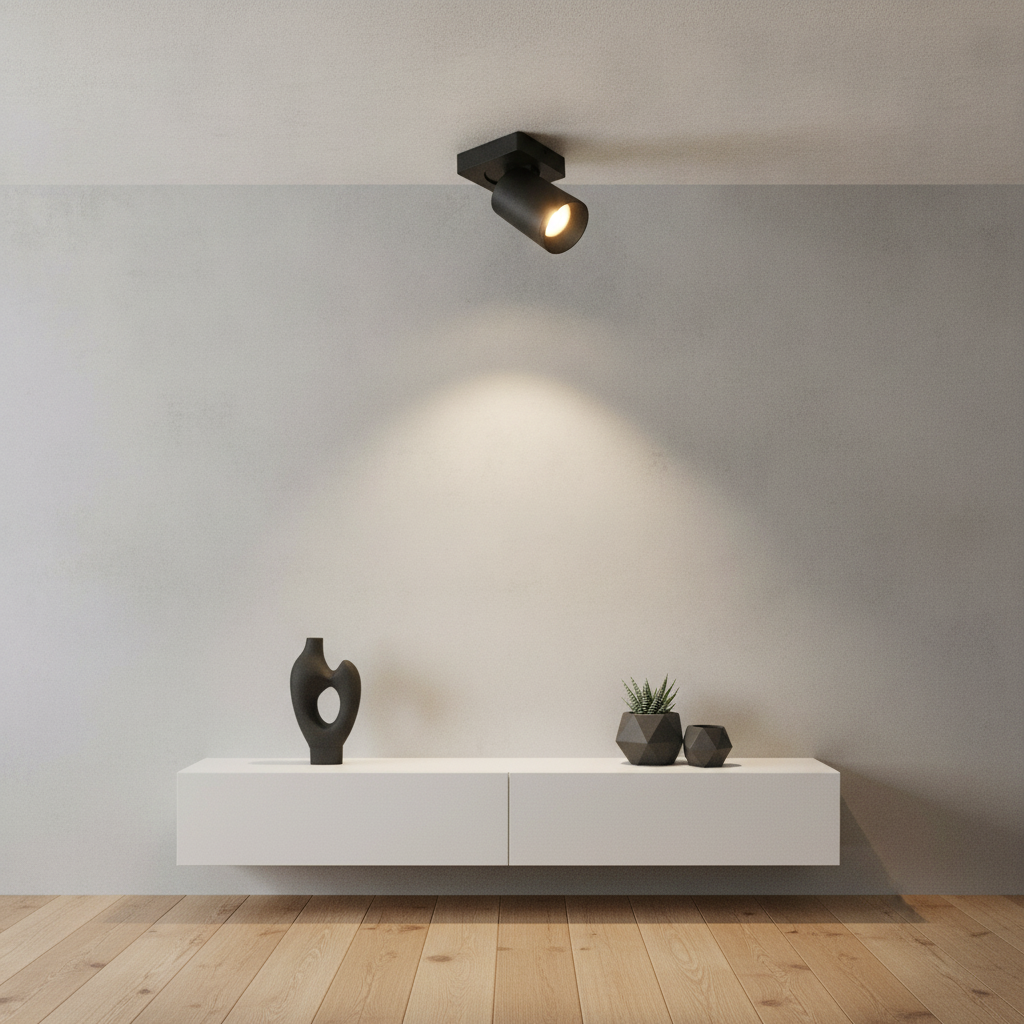 Artdelight PlafondlampMega 1-lichts zwart - PL MEGA1 ZW