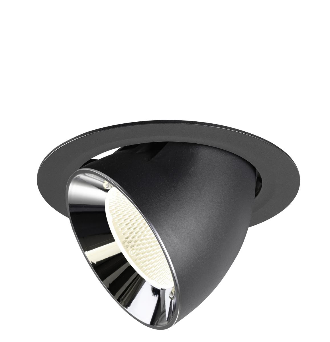 SLV InbouwspotNuminos Gimble XL zwart/chroom 4000K - 20gr - 1009902